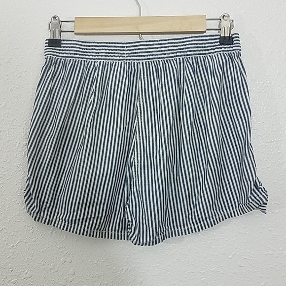 madewell XXS shorts blue white stripe knot detail - Picture 4 of 5
